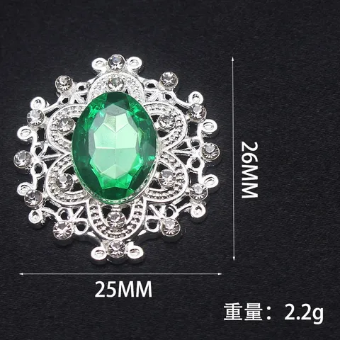Блестящие броши со стразами 25 * 26 мм, 10 шт., аксессуары для свадебных приглашений своими руками, подарочная коробка для бокала для вина, креативное украшение хрустальные подвески для изготовления ювелирных изделий отзывы - №6