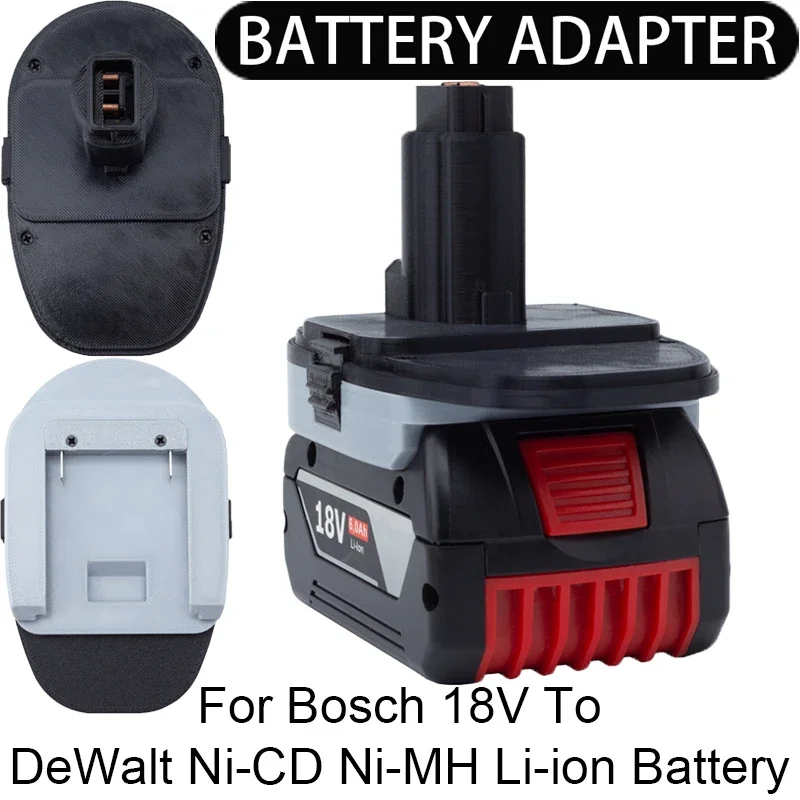 

Adapter/Converter for DeWalt Ni-Cd Ni-Hi tools to Bosch 18V Li-ion Battery Adapter Power Tool Accessories