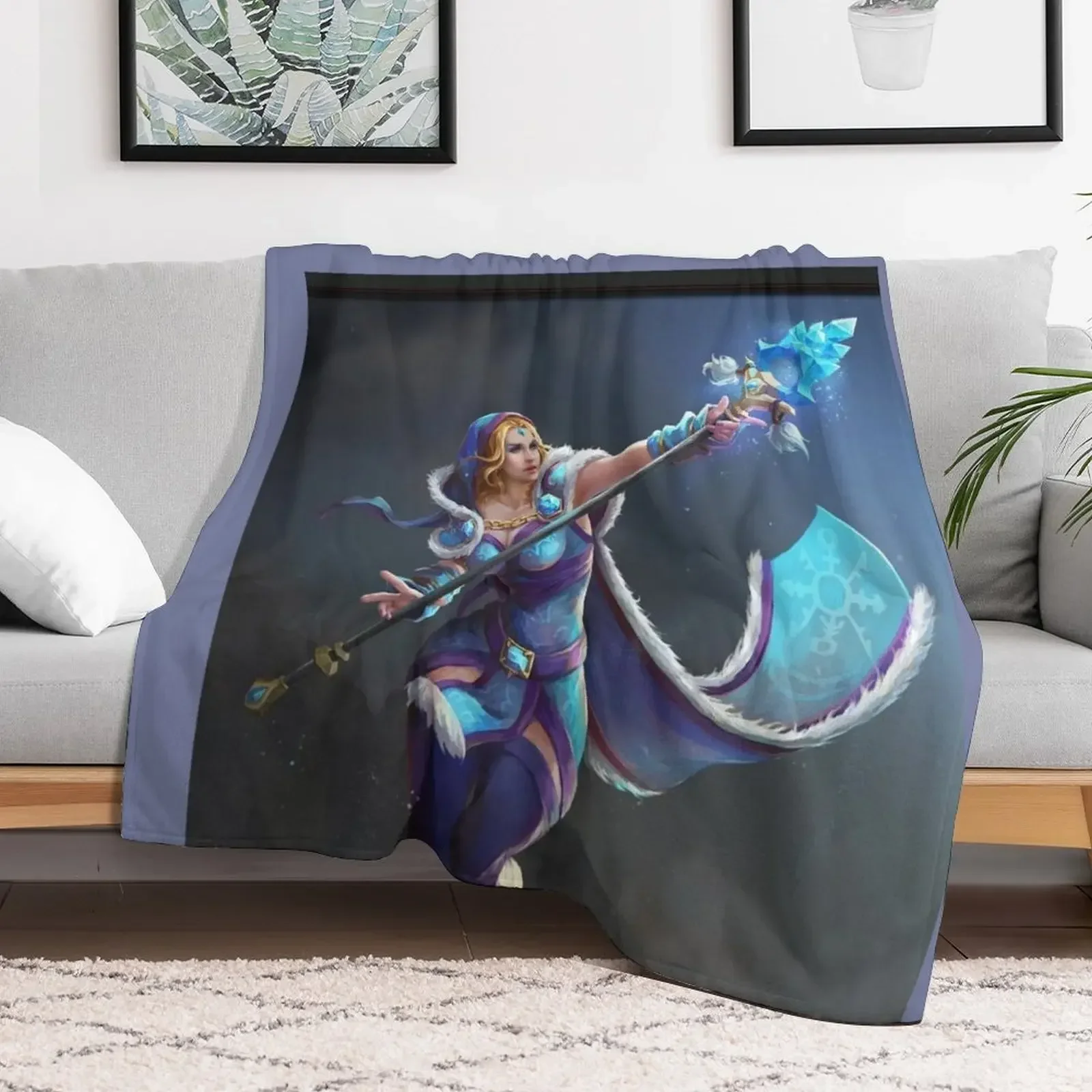 

steam, dota2, Crystal Maiden Throw Blanket Luxury Brand Extra Large Throw Blankets warm for winter Beautifuls Blankets