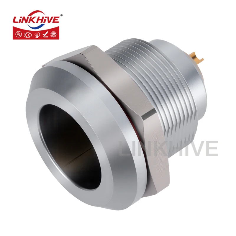 Compatible with LEMO ERA Socket 0E1E 2E 3E Series 2 3 4 5 6 7 8  10 12 13 14 16 18 Pin Push-Pull Latching Circular Connector