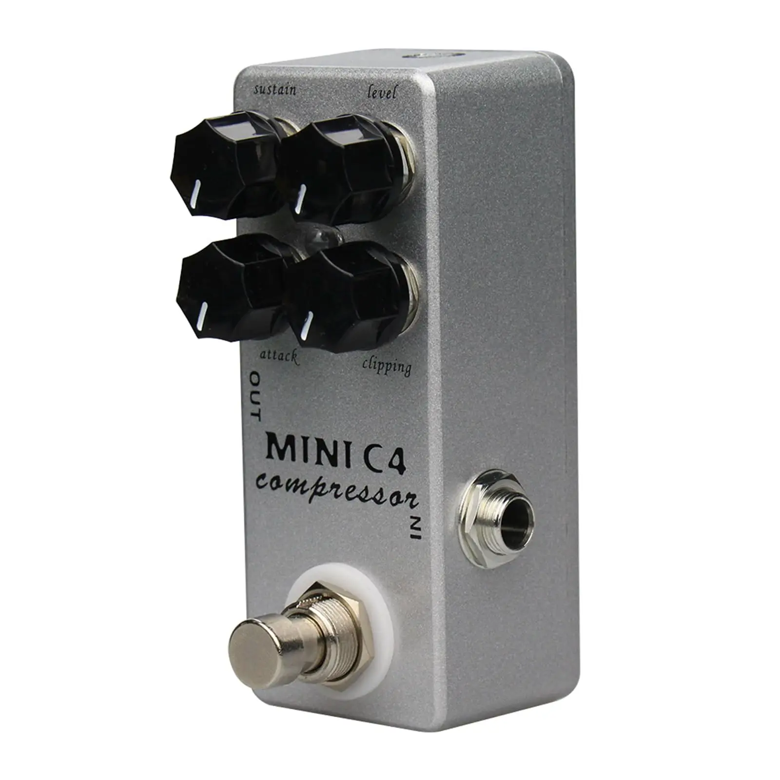 Mosky MINI C4 Dynamic Compressor Pedal Guitar Effect True Bypass Metal Shell for Electric Guitar Bass Player Stage Use