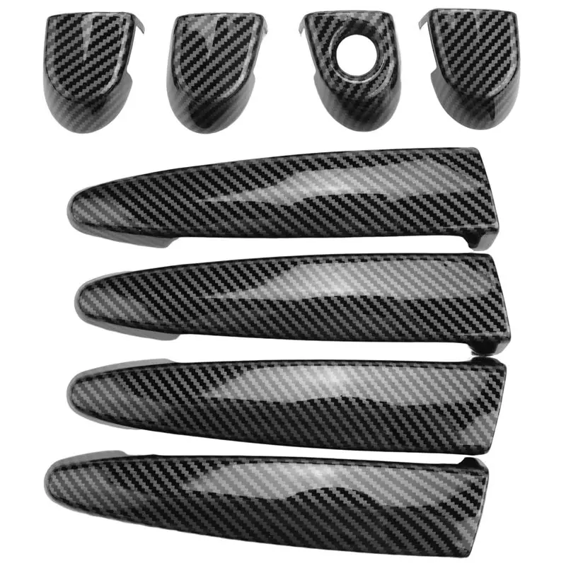 AU33-Carbon Fiber Outside Exterior Door Handle Cover For-BMW 1 2 3 4 Series E87 E90 E91 E92 E93 F30 X1 X2 X3 X4 X5 X6 LHD view 5