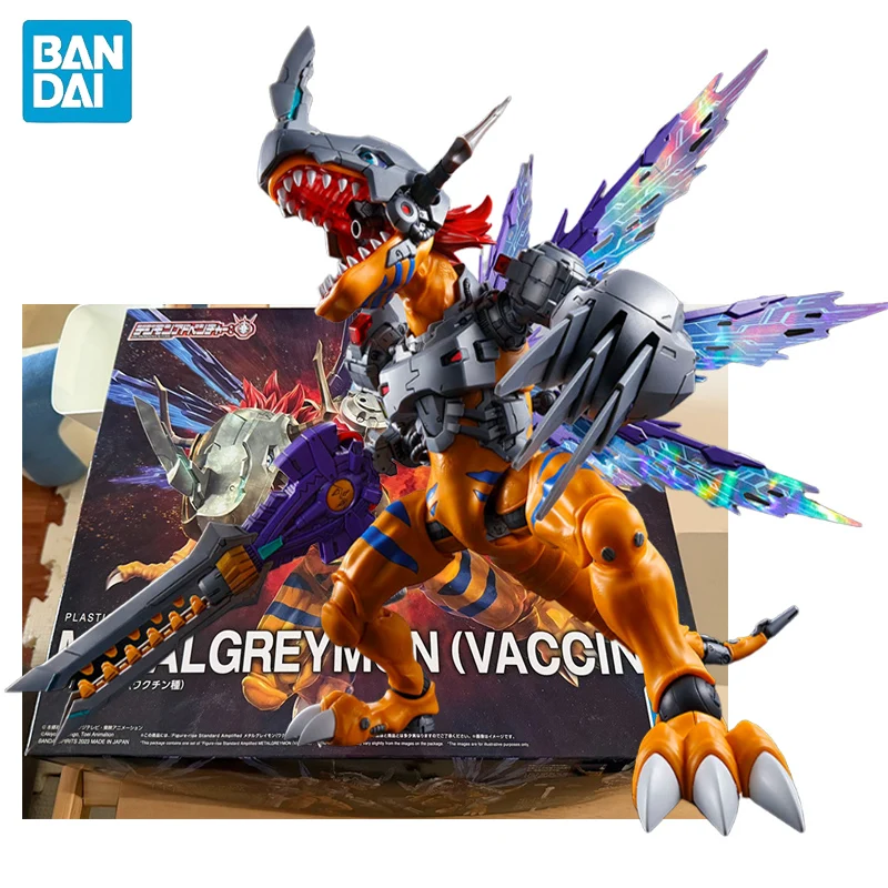 

In Stock BANDAI Figure-rise Standard Amplified Digimon Adventure METALGREYMON (VACCINE) Anime Action Figures Assembly Model Toy