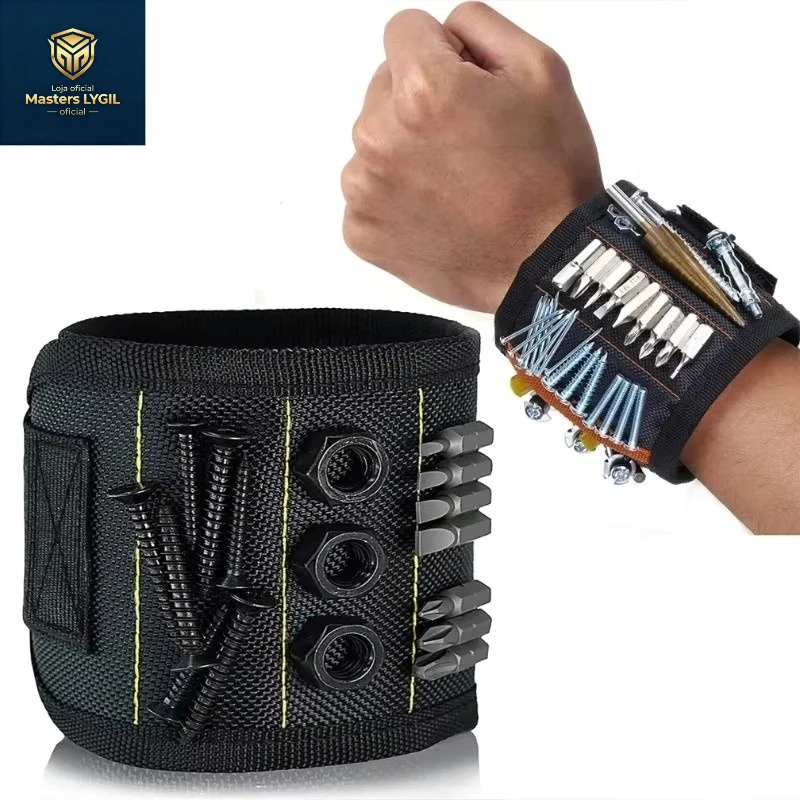 

Powerful Magnetic Tool Magnetic Wristband - Used To Secure Screws, Nails, Drill Bits, and Strong Magnetic Wrist Tool Kits Parts