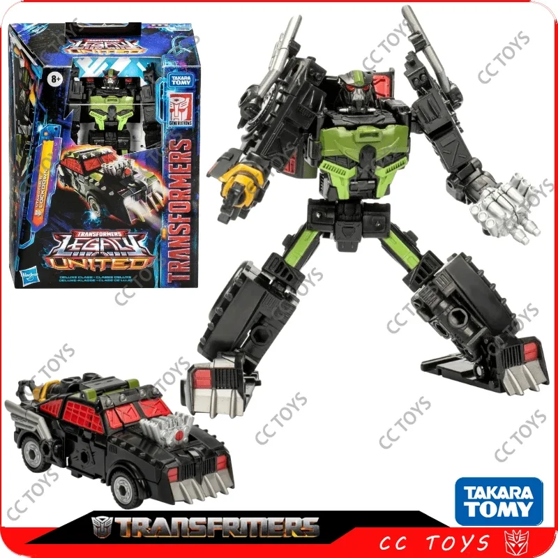 ฟิกเกอร์ Takara Tomy mainan Transformers เลกกิ้งหุ่นยนต์มีที่ล็อกดาวดีลักซ์ระดับหรูหรา