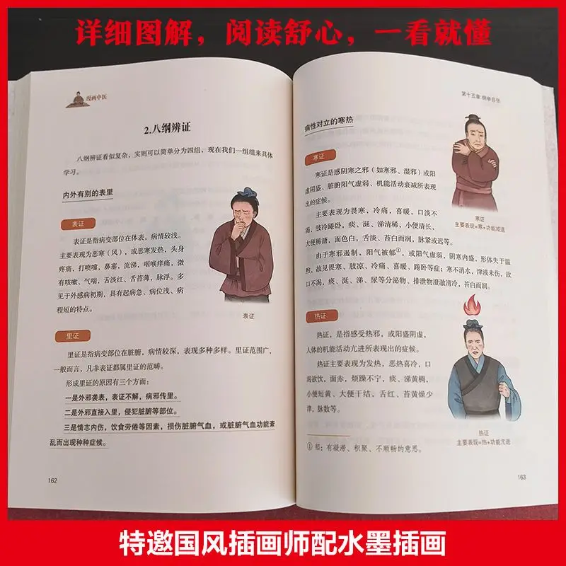 Comic Traditional Chinese Medicine Book Color Picture Common Sense of Traditional Chinese Medicine Humorous Interpretation