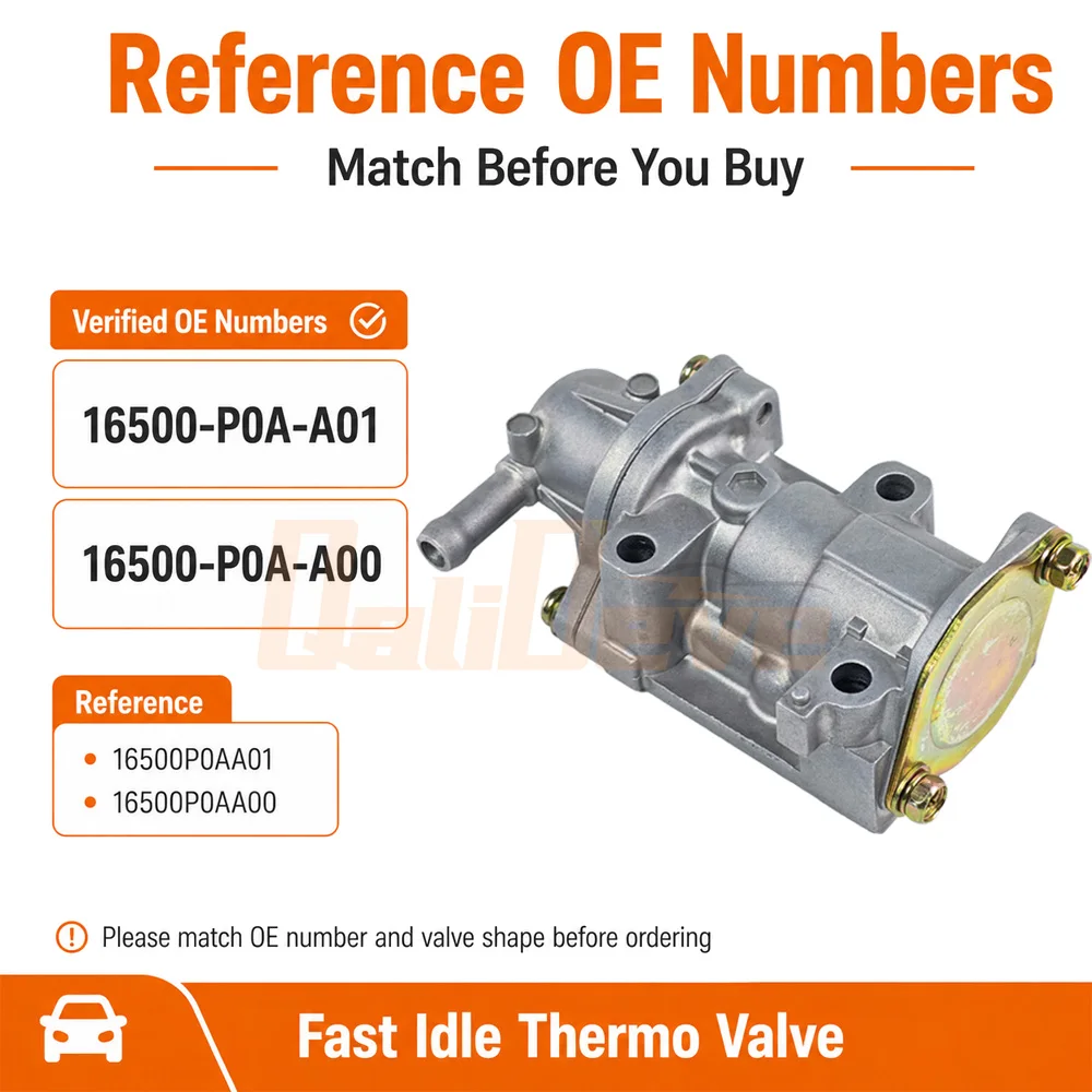 16500-P0A-A01 Fast Idle Thermo Valve IACV 16500-P0A-A00 AC4267 AC336 for Honda Accord CR-V Prelude Acura CL CRV F22 H22 VTEC B20