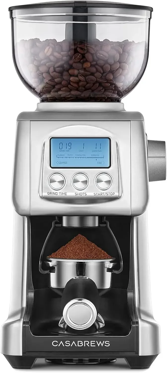 

Tornado Electric Conical Burr Coffee Grinder, Automatic Burr Coffee Grinder with 77 Precision Grind Settings for Espresso to Fre