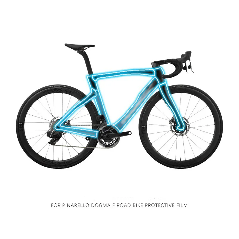 Road bike transparent film for Pinarello Dogma F frame film transparent sticker