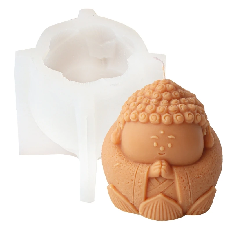 Molde silicona Rulai Buddhas vela molde Rulai Buddhas moldes fundición decoraciones