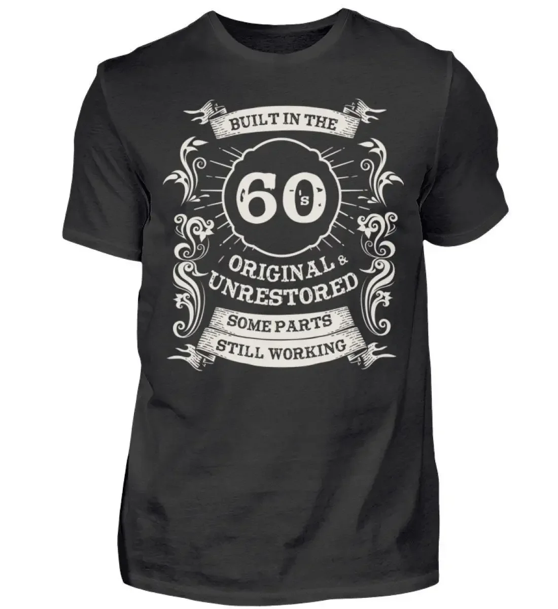 Camiseta para el 60 cumpleaños, para hombre, mujer, papá, mamá, con la frase '60s Built in the idea'