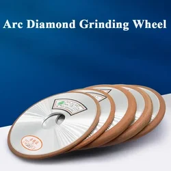 Curved diamond grinding wheel D100x6x20/100x3x20mm CBN/Resin diamond wheel R5/R4/R3/R2/R1.5 Round edge/arc grinding groove