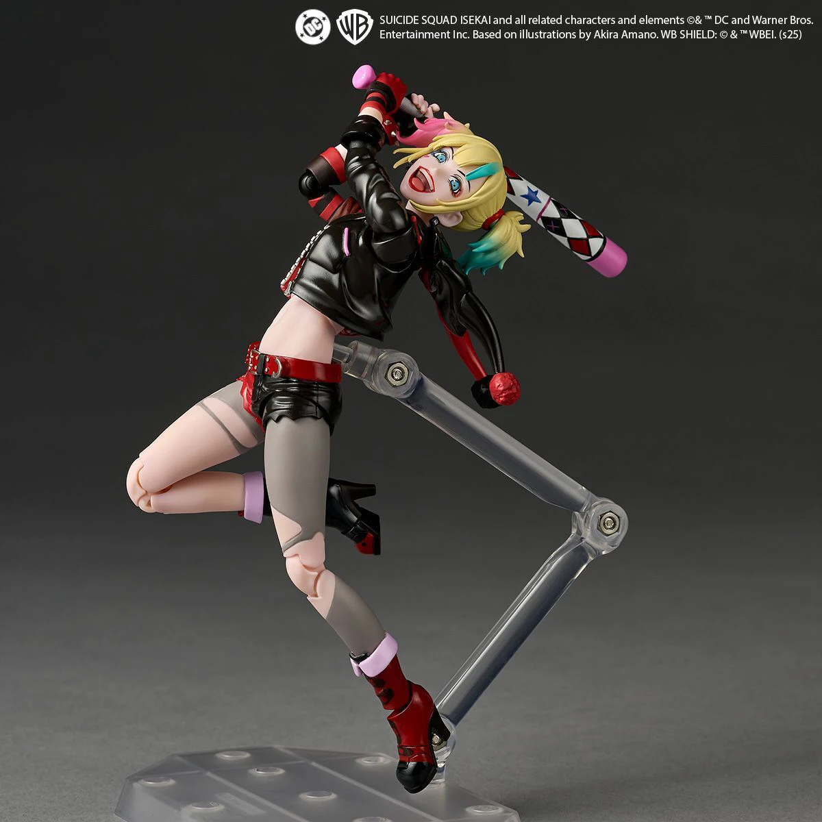 Originale Genuino Kaiyodo Azione/Bambole Incredibile Yamaguchi Revoltech Suicide Squad Isekai Harley Quinn H = 150mm Action Figure Modello