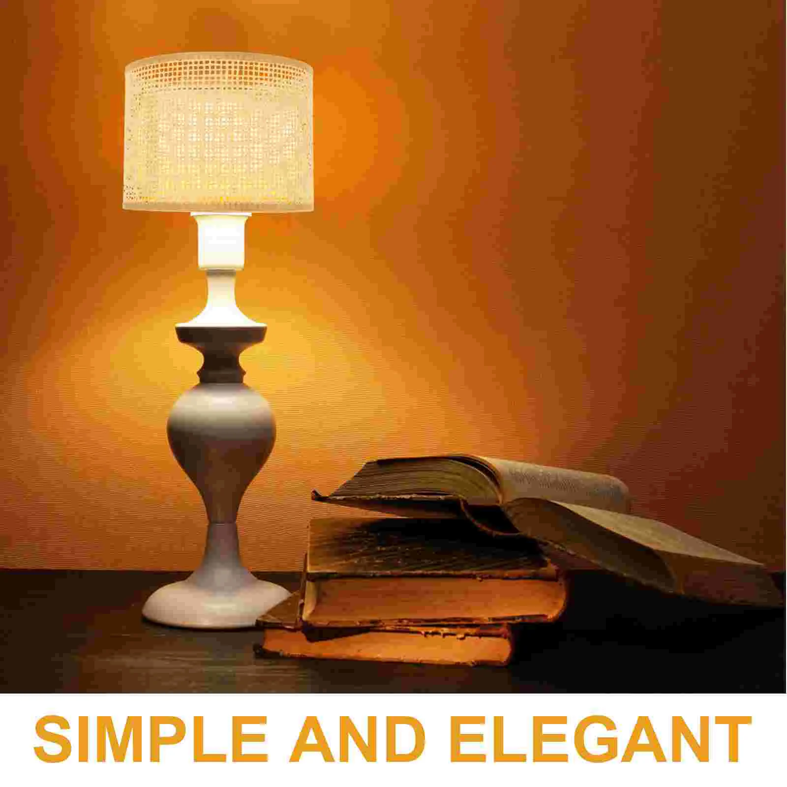 Rattan Lampshade Delicate and Practical Retro Decor Frame Accessory Simple Cover Accessories Hand Woven Store Decoration