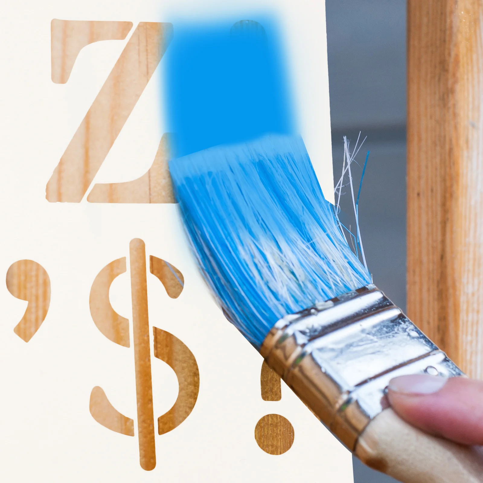 

1 set Alphabet Stencils Plastic Reusable Painting Templates For Wood Signs Crafts Home Decor Diy Wall Art Large Letter Number