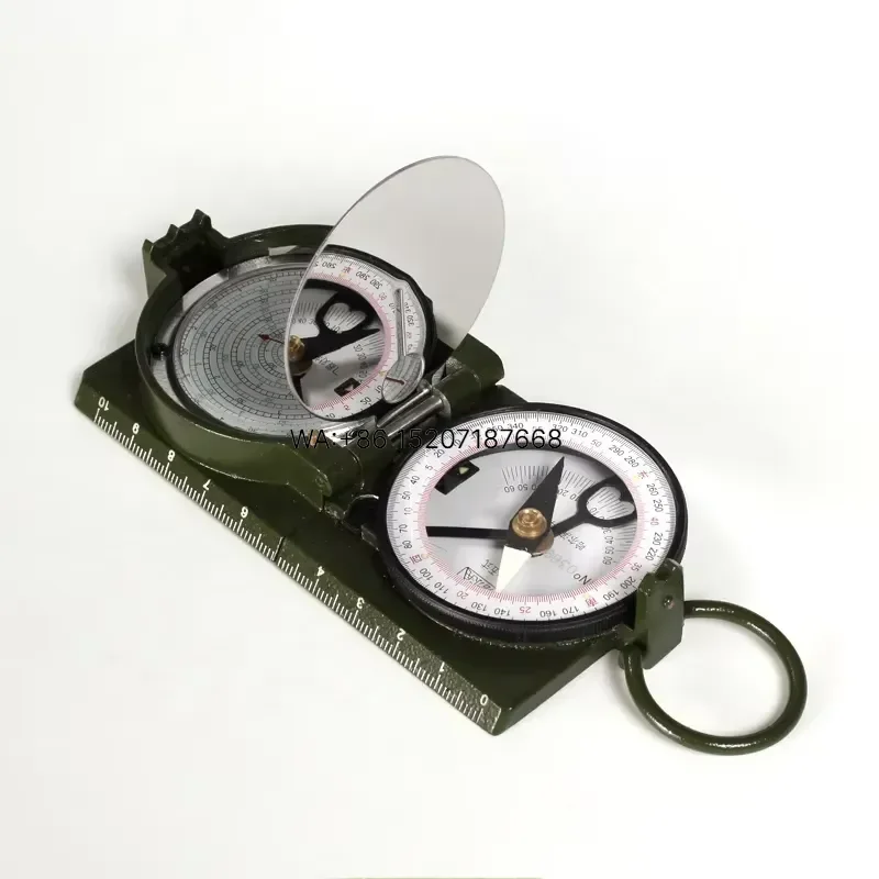 Wmwmnu for DQL-5 65 Pocket  Compass Geology Aluminium Oil Filled Green Color Outdoor Navigation Tool