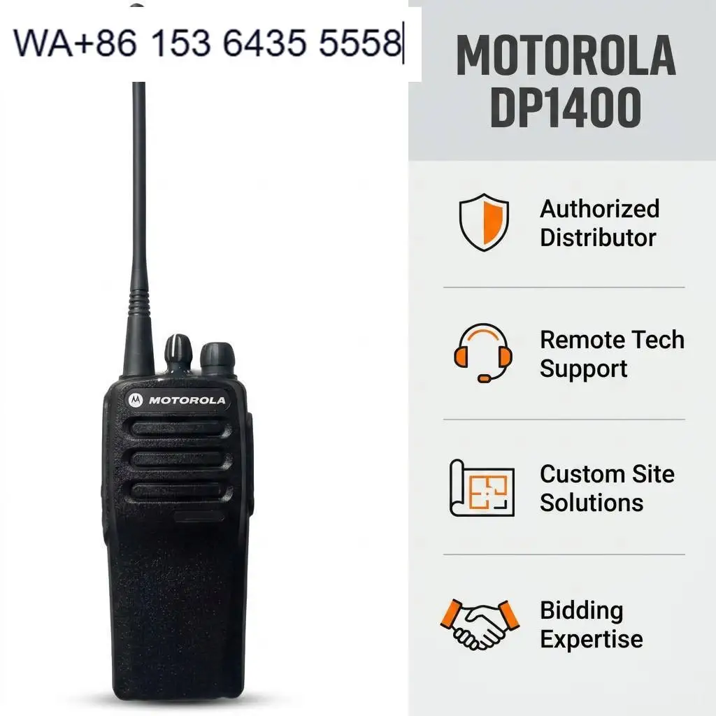 DP1400 Digital Two Way Radio Walkie Talkie Long Range DMR Walkie-talkie CP200d VHF UHF DEP 450 Woki Toki  P3688