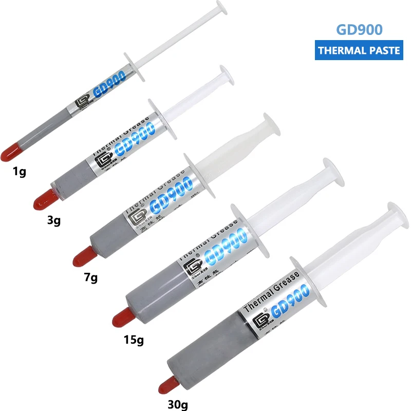 1pc Thermal Conductive Grease Silicone Thermal Paste 1g 7g 15g 30g GD900 Heatsink Compound for PC/CPU/GPU/LED/VGA