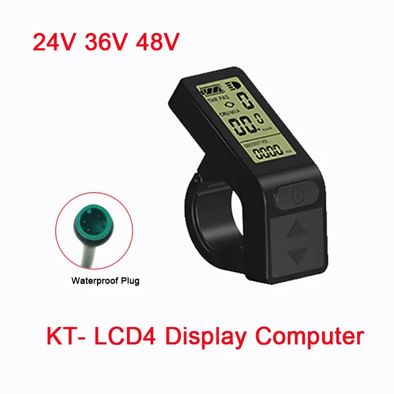 Mini Electric bicycle Display KT LCD4 Display Computer SM/Waterproof Plug Mountain bike refit accessories