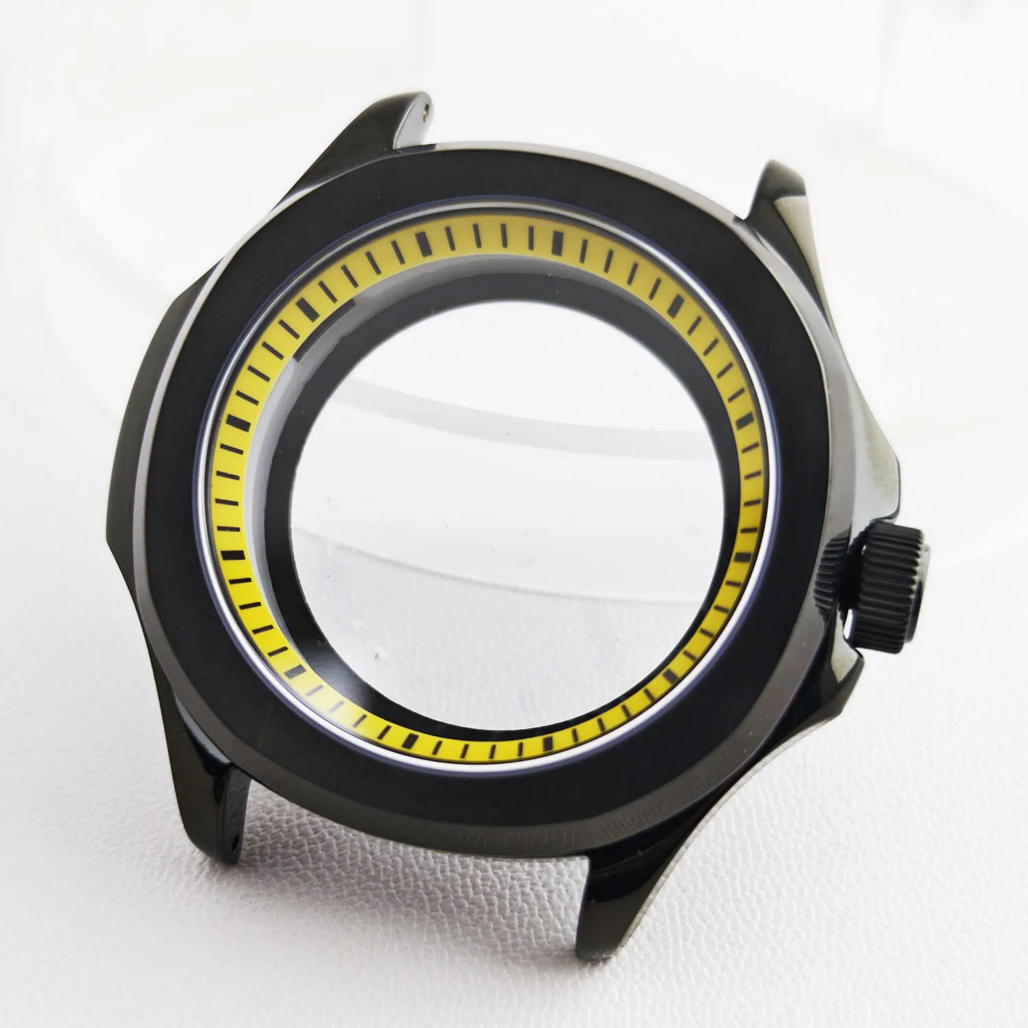 

Suitable for NH35/36/70 Movement 39.5mm Silvery/black/rose gold watch Case stainless steel Have Chapter Ring Sapphire Glass Case