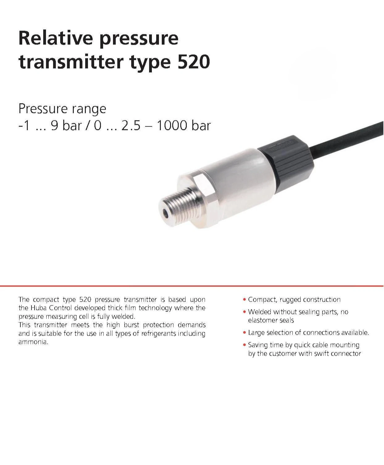 Drucksensor Spannung und Strom sind optional