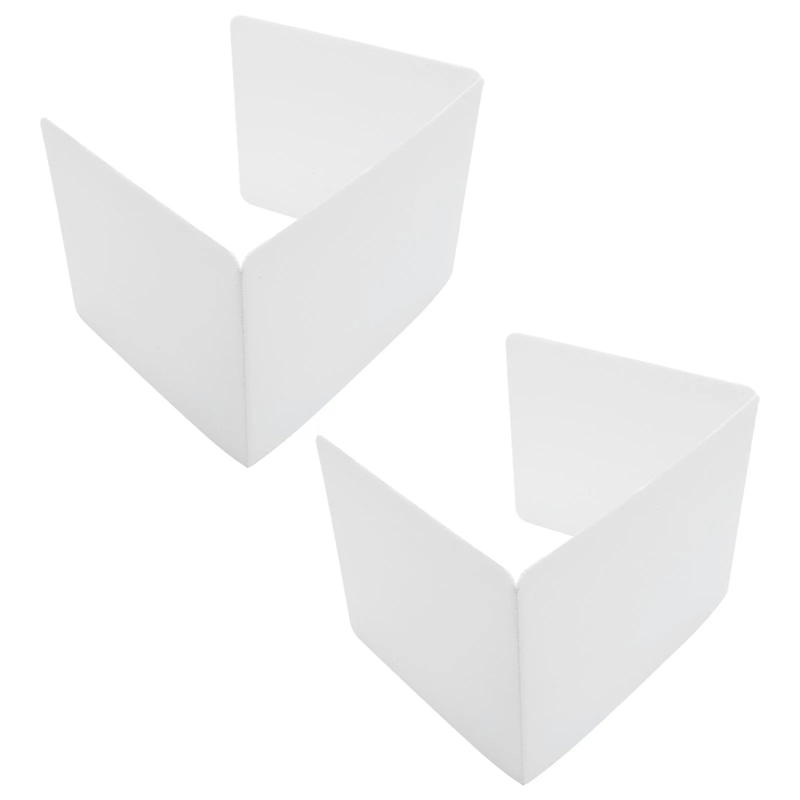 2pcs Countertop Sneeze Guard Divider Board Plastic Desktop Barrier Screen For Office School Desk Protection Portable Panel