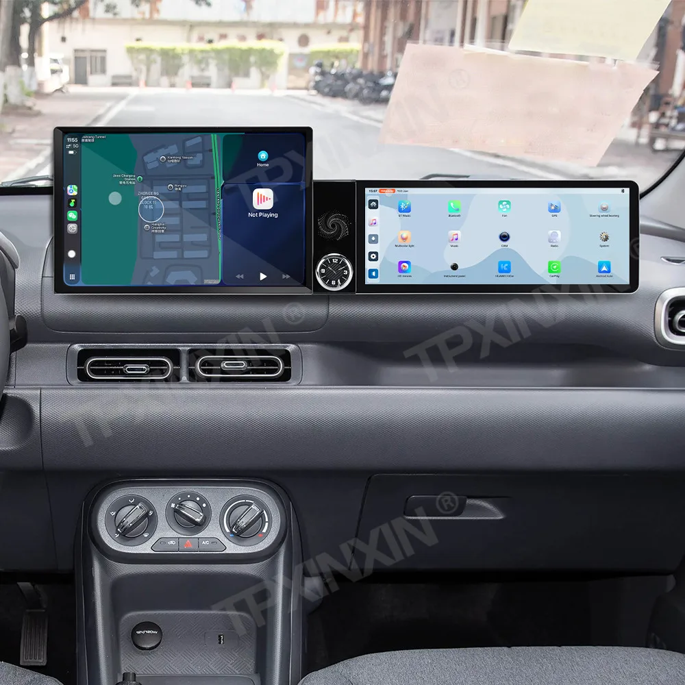 Different Type Dual Screen Car Radio For Wuling MINIEV GAMEBOY 2025-2026 Car Multimedia Video Player GPS Navigation Carplay U