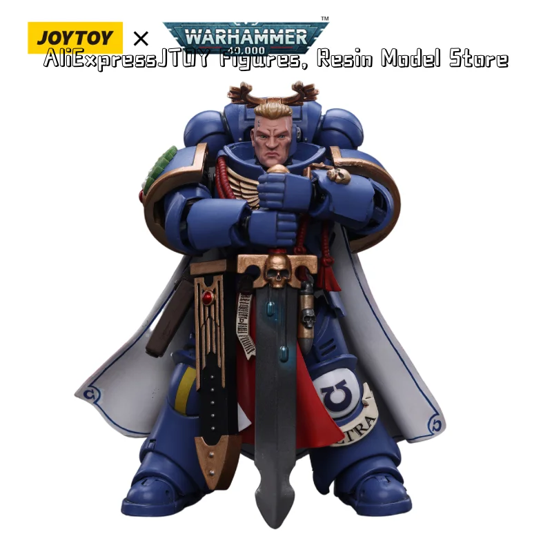 [IN STOCK] JOYTOY 1/18 40K Action Figure Primaris Captain With Power Sword And Plasma Pistol Anime Military Model Free Shipping