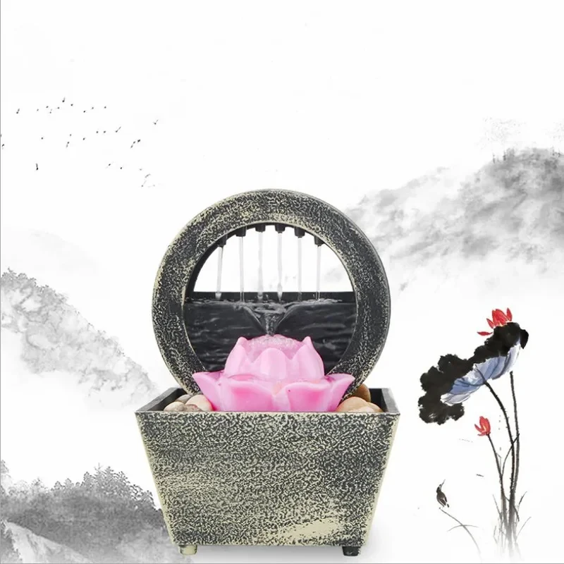 Handmade Tabletop Feng Shui Small Indoor Fountain Flowing Home Decor Methods of Feng Shui