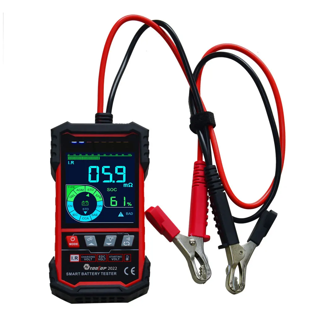 

Car Battery Tester 12V 24V Battery System Detect 3.2 Inch Color Screen Smart Auto Battery Analyzer Car Battery Tool