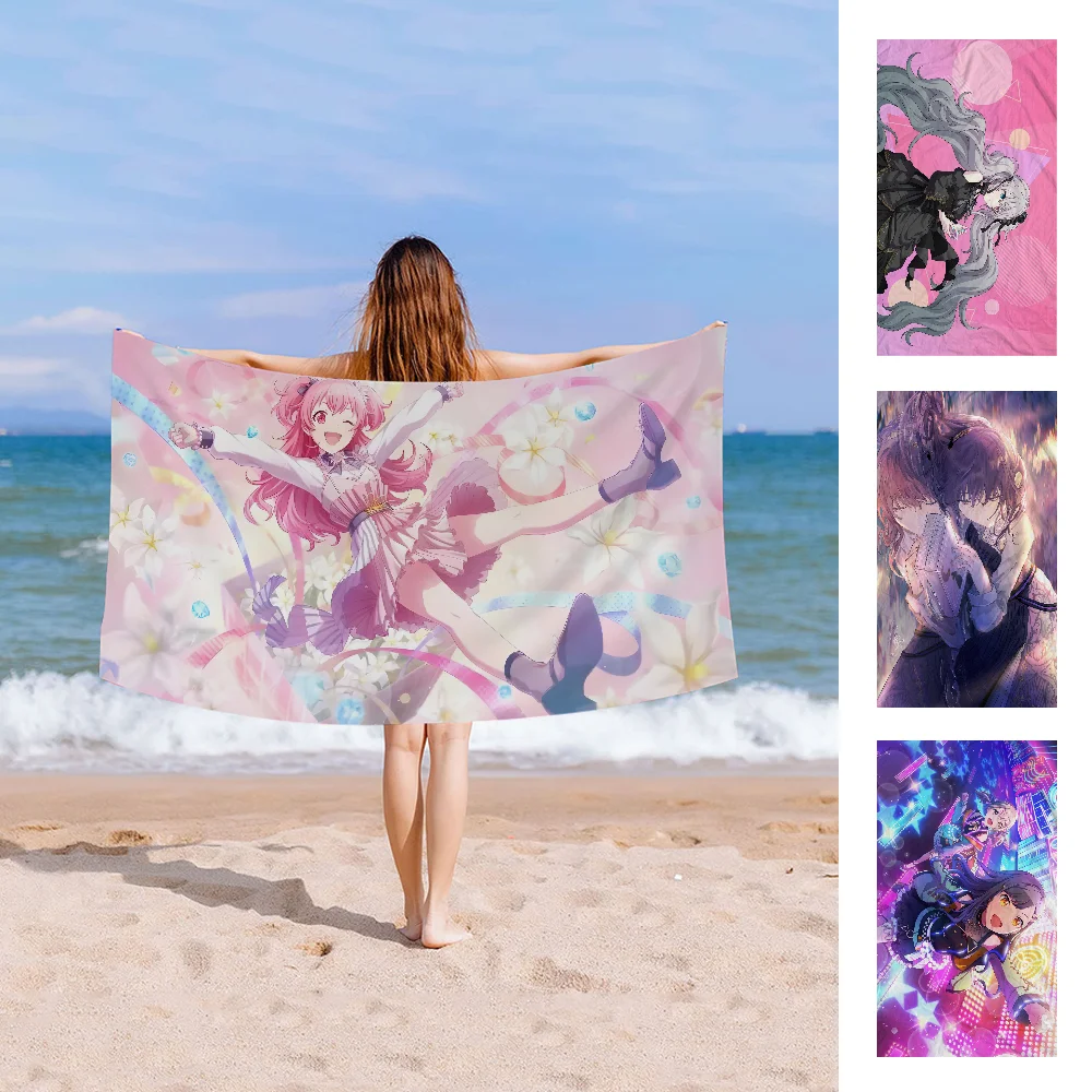 

Project Sekai Towel Microfiber Beach Towel Absorbent Quick dry Soft Yoga Swimming Resort Mountain Climbing Towel