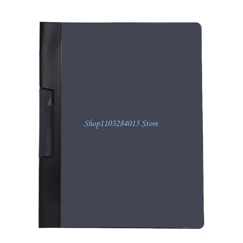 R6FF 6Pcs File Paper Sleeves Document Folder with Side Open Rotating Clamp for Office
