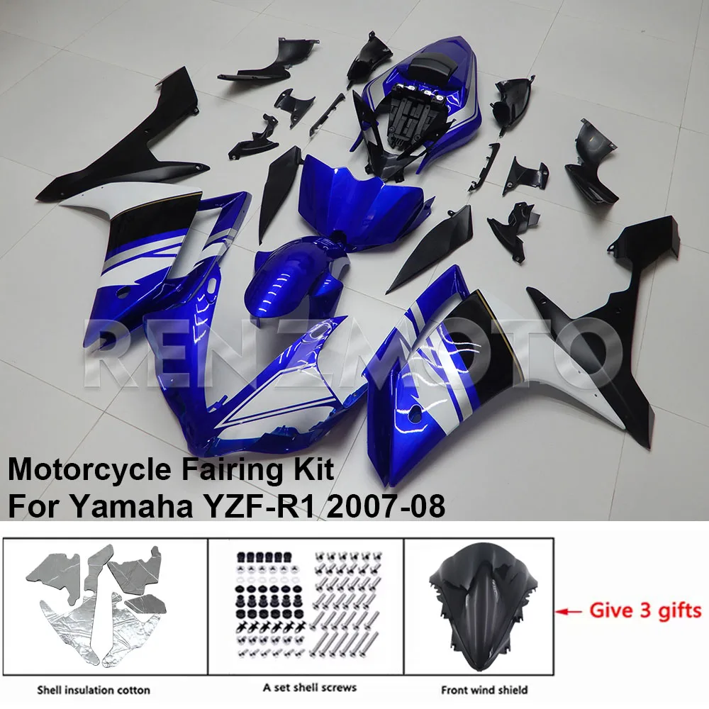 

Комплект обтекателей для мотоцикла, комплект кузова из пластика для YAMAHA YZF-R1 YZF R1 2007-2008, Аксессуары для кузова