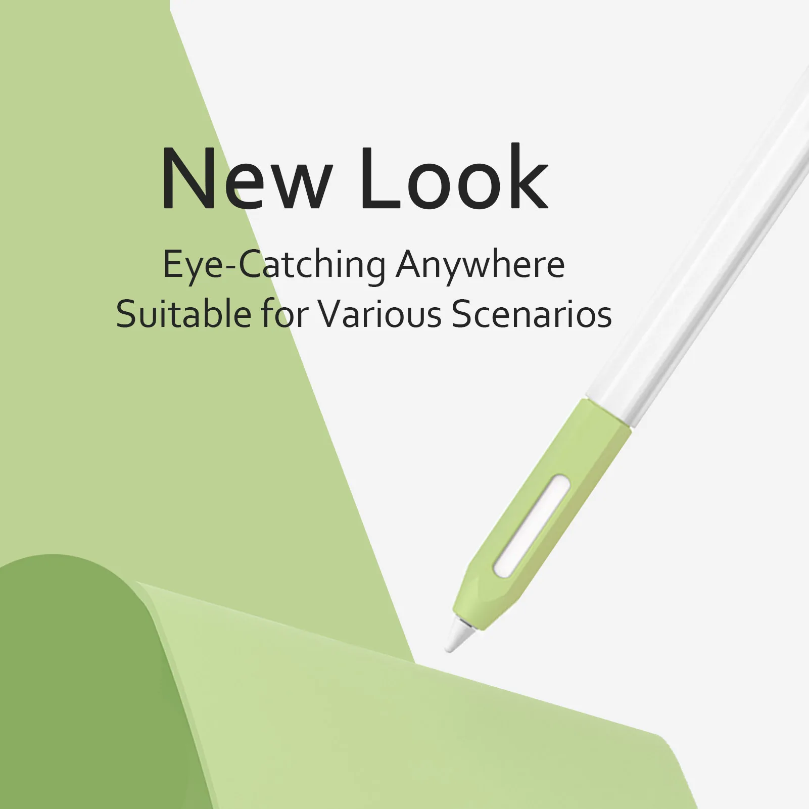 Penutup Casing Antiselip Kulit Lengan Silikon untuk IOS Pencil Penutup Pensil Gel Silika Stylus Sensitivitas Kemiringan Terupgrade untuk Yang Ke-2