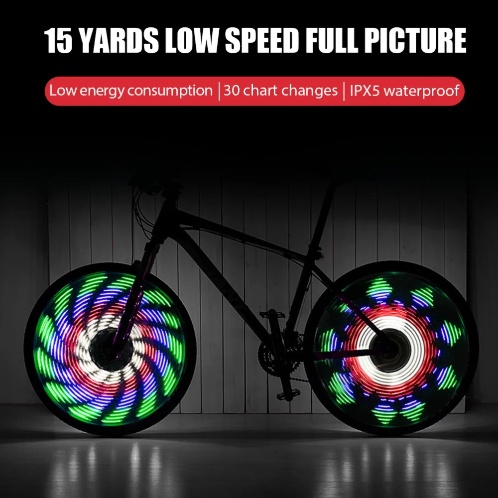 Luces LED para radios de bicicleta superbrillantes impermeables - imagen 4