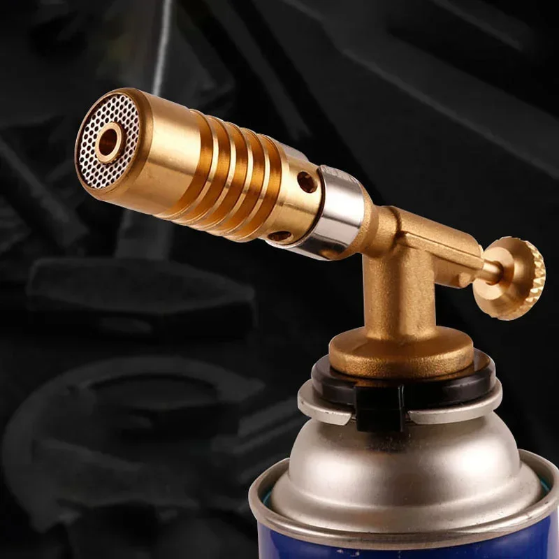 Welding Torch Portable Gas Torch Flame Gun High Temperature Brass Mapp Gas Torch Brazing Solder Propane Welding Plumbing