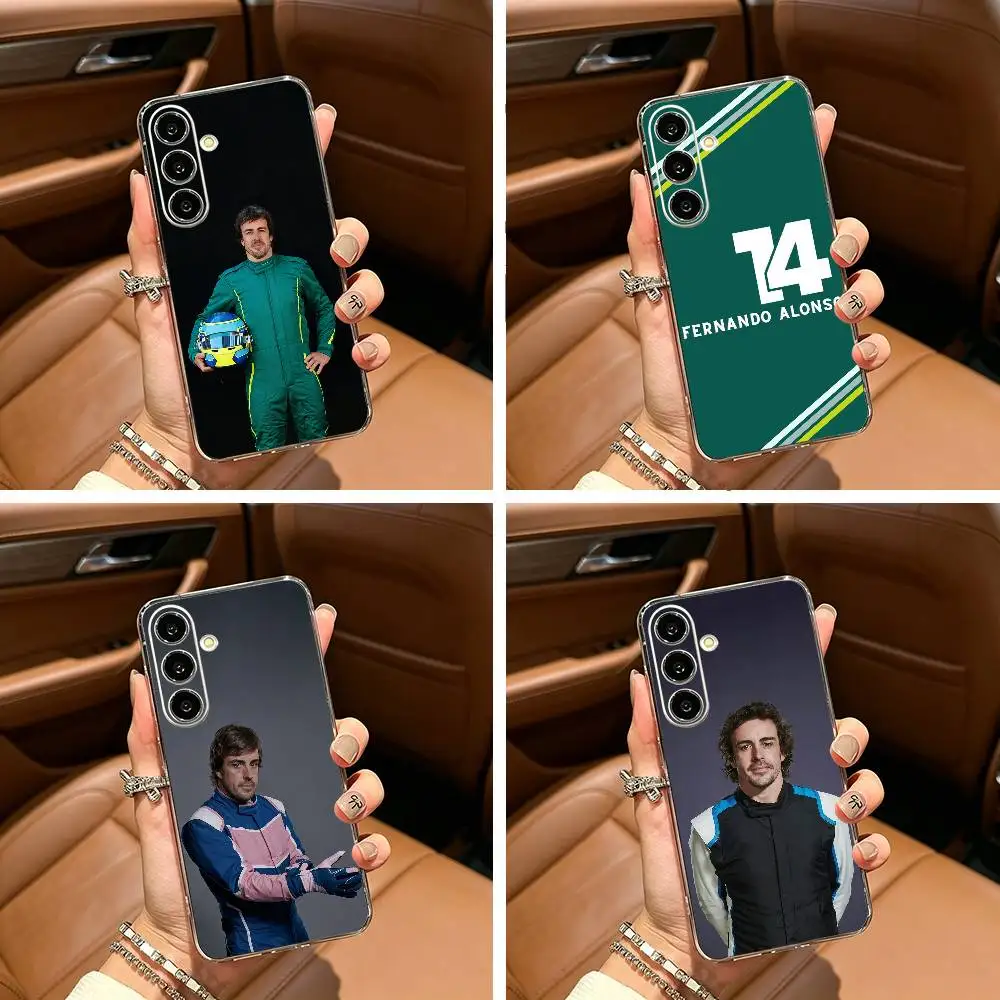 Spain- F-Fernando A-Alonso FA Clear Phone Case for Samsung Galaxy A71, A70, A52, A51, A40, A30