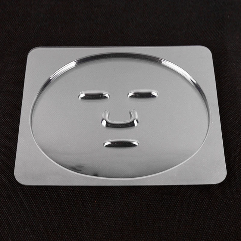 5Pcs DIY für Gesichtsmaske Form Tablett Platte Transparent PVC Obst Gemüse Algen Schlamm Hautpflege Schönheit Salon Make-Up