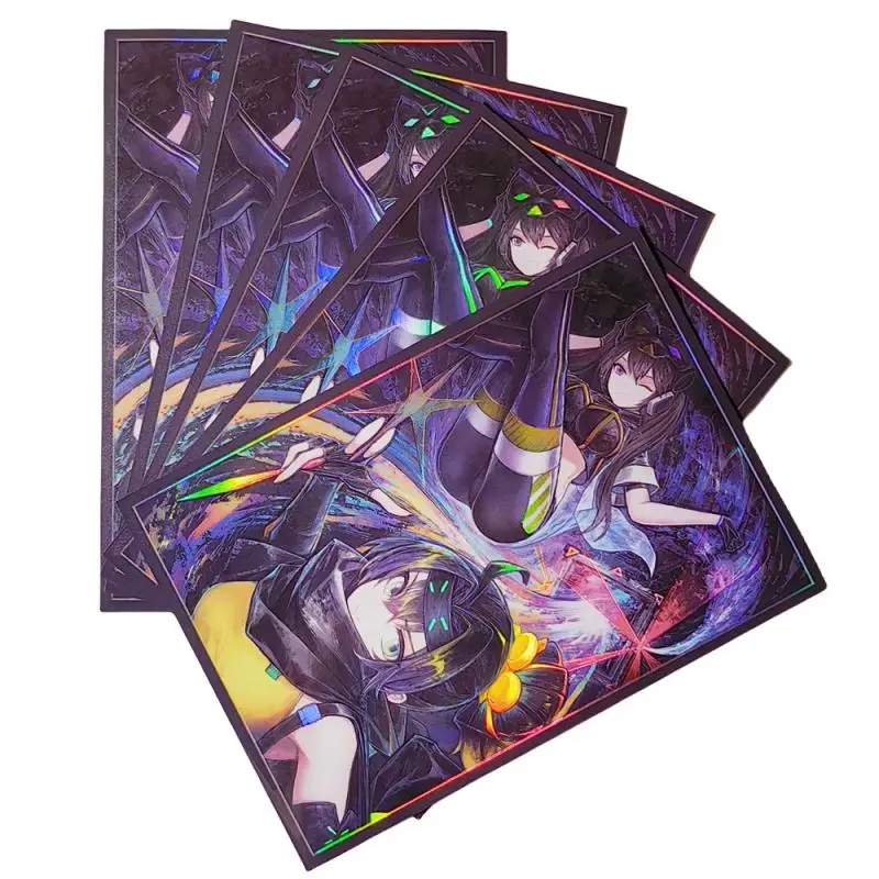 50pcs/set Yu-Gi-Oh! Flash Card sleeve S-Force Rappa Chiyomaru YGO Anime Game Collection Card Protective Cover Gift Toys 63x90mm