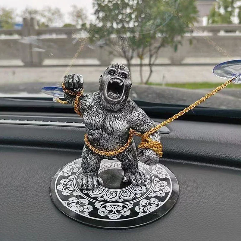 

Забавные украшения для приборной панели Angry Gorilla | Статуэтки для дизайна автомобиля и комнаты