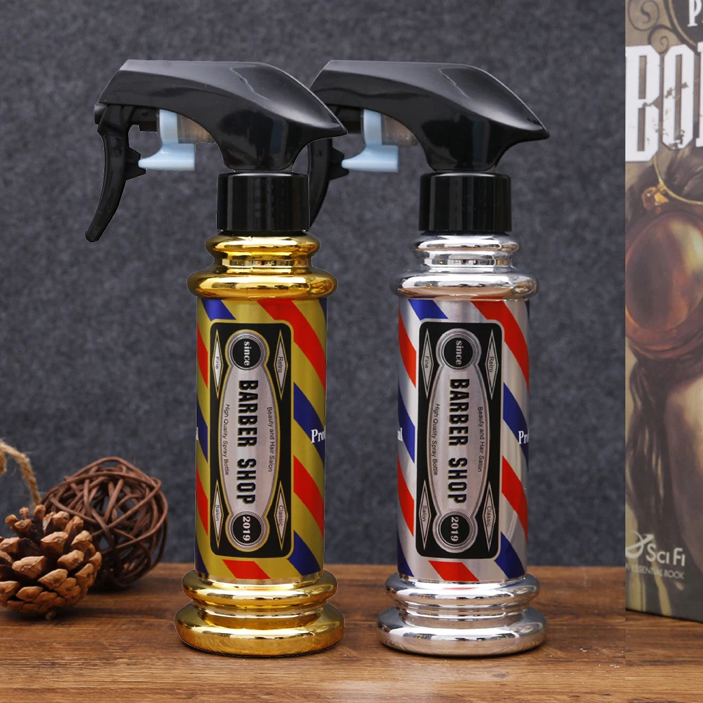 Botella pulverizadora de peluquería Retro de 150ml, botellas recargables, regadera de niebla continua, pulverizador de agua portátil para peluquero y salón