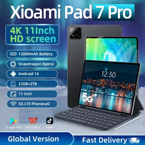 2025 New Pad 7 PRO 글로벌 버전 11 태블릿 안드로이드 14 22GB 2TB 20000mAh 5G 듀얼 WiFi 전화 통화 Google Play 휴대용 태블릿 PC Best5 2025 New Pad 7 PRO 글로벌 버전 11 태블릿 안드로이드 14 22GB 2TB 20000mAh 5G 듀얼 WiFi 전화 통화 Google Play 휴대용 태블릿 PC Best5