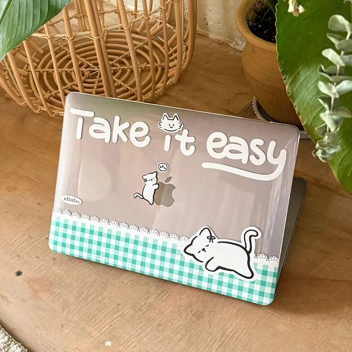 Cat Take it easy New Laptop Case For Macbook 13Neo A3404 Air 13.6 M4 M3 M2 A2681 A3113 A3240 Air13.3 A1932 15 Protective Cover