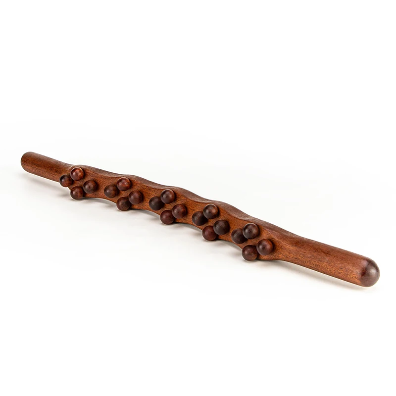 قضيب تدليك من خشب الزان لكامل الجسم، تجريف الزوال، تدليك البطن، عصا دفع العضلات ودفع الظهر #2