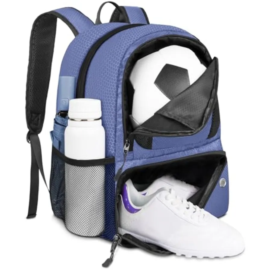 

Soccer BackpackSoccer Bag with Ball Holder Water resistant Sport Equipment Bags Fit Basketball Volleyball Football