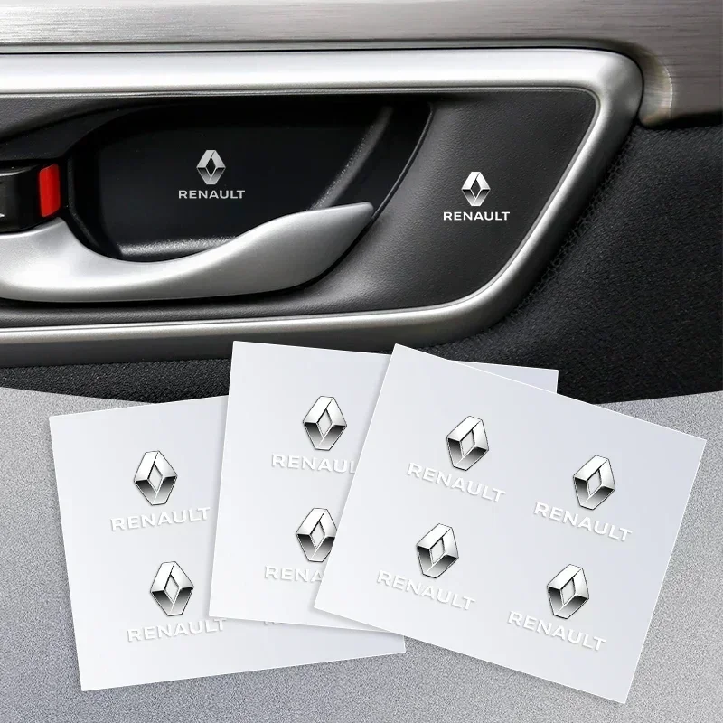 

Car Logo Stickers Door Side Window Body Universal Decal For Renault Captur Megane Clio Arkana Line Koleos Kwid Duster Kadjar
