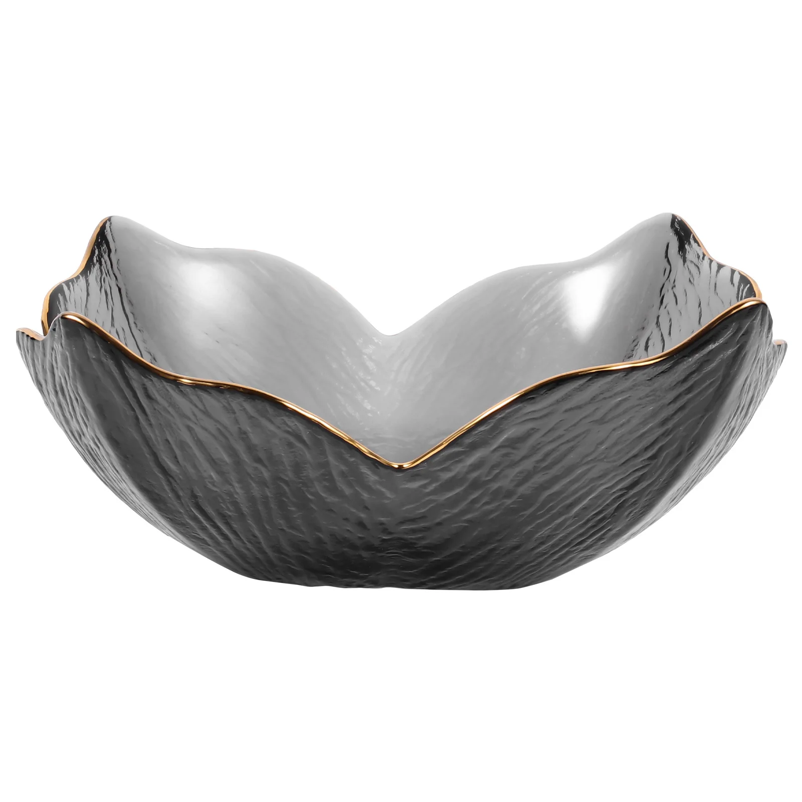 

1Pcs Glass Bowl Petal Design Salad Dessert Fruits Bowl Healthy Transparent Material Party Wedding Restaurant Glass Tableware