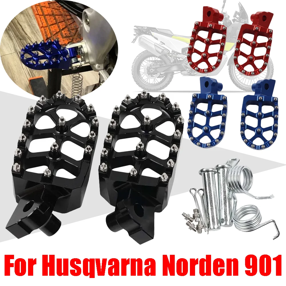 

For Husqvarna NORDEN 901 NORDEN901 2021 2022 2023 Motorcycle Accessories Footrest Footpegs Foot Pegs Foot Rests Pedals Parts