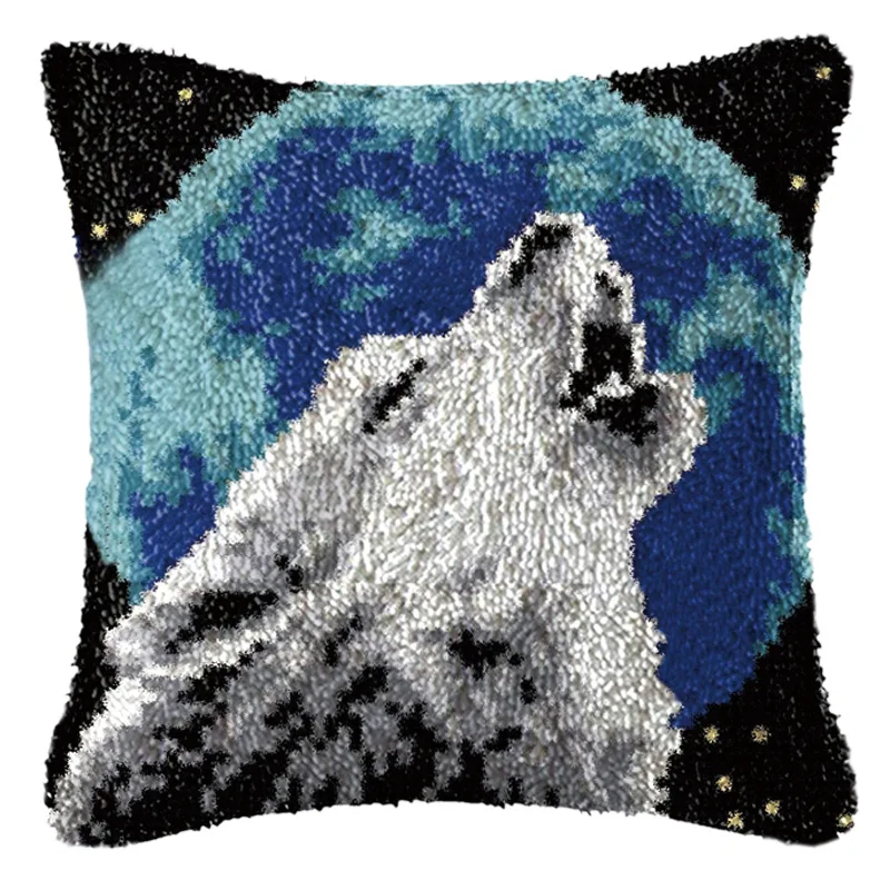 DIY Carpet Embroidery Section Embroidery Cartoon Pillow Plush Pillow Home Sofa Cushion