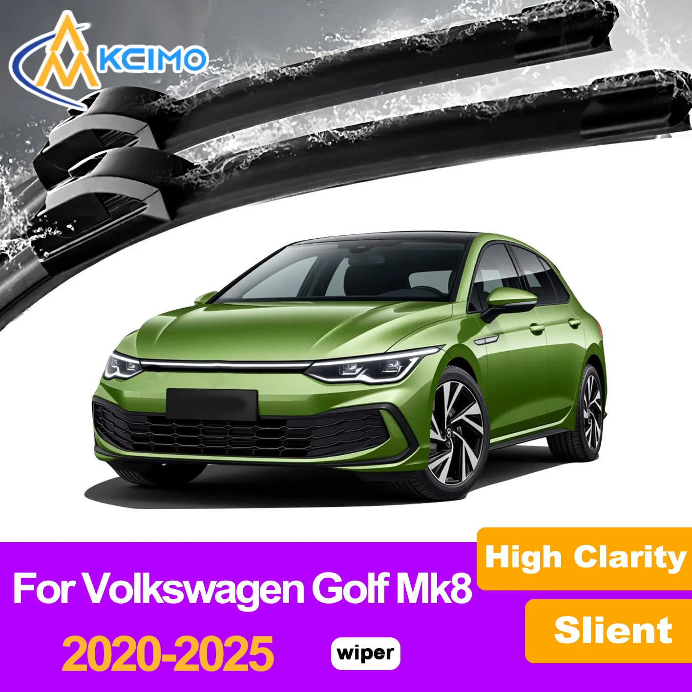 

2Pcs Front Windshield Wiper Blades For Volkswagen Golf Mk8 2020-2025 Windscreen Window Car Accessories